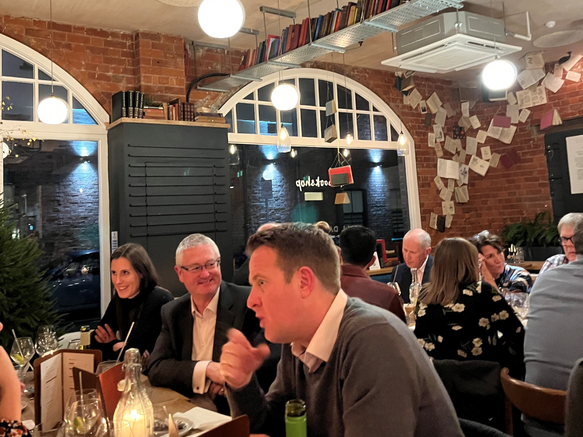 Posh dinner at The Bookshop Hereford